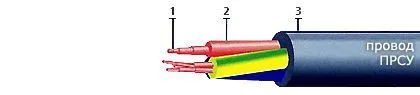 Кабель ПРСУ 2х1